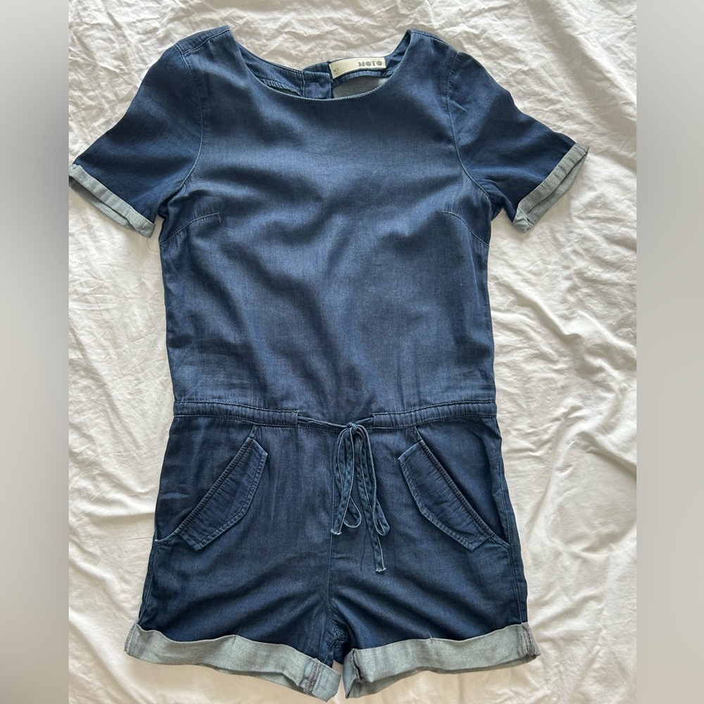 Soft Denim Topshop Jumpsuit - 26